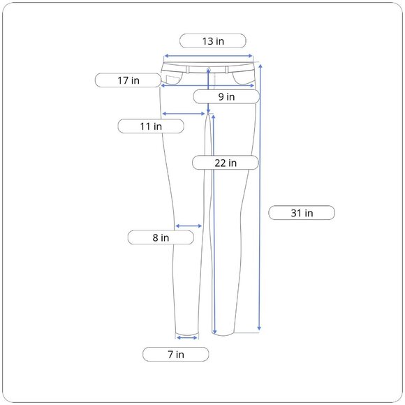 Denizen Levi’s Women's Dark Blue Denim Capri Jeans Stretch Slim Fit Sz 4 - Picture 10 of 10